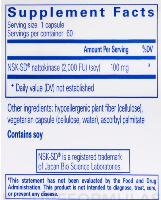 Nattokinase NSK-SD 100mg