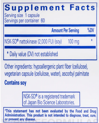 Nattokinase NSK-SD 100mg